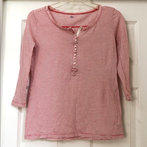 GAP Women’s 3/4 Sleeve Casual Blouse Striped Shirt - Picture 1 of 16